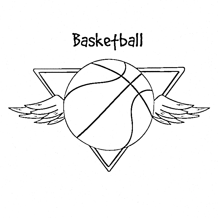 coloriage Basketball et découpage à imprimer