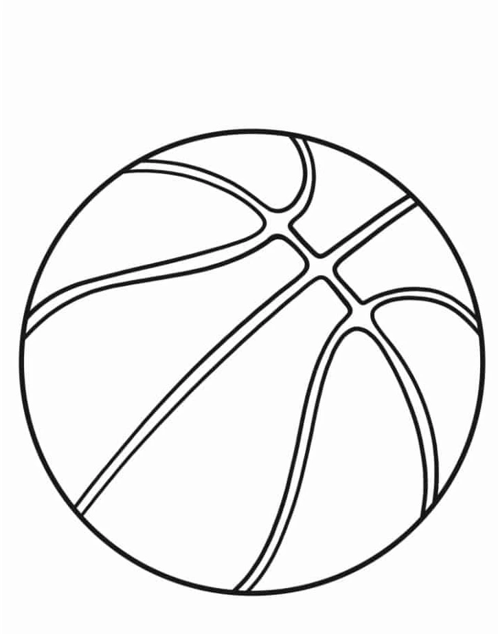 coloriage Basketball pour enfant gratuit