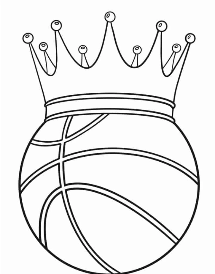 coloriage Basketball pour primaire 1