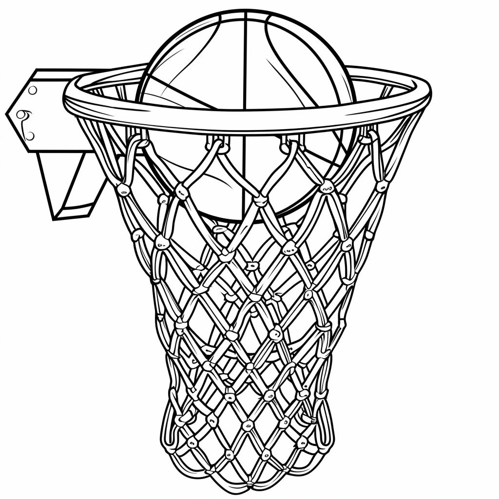 coloriage Basketball gratuit à imprimer