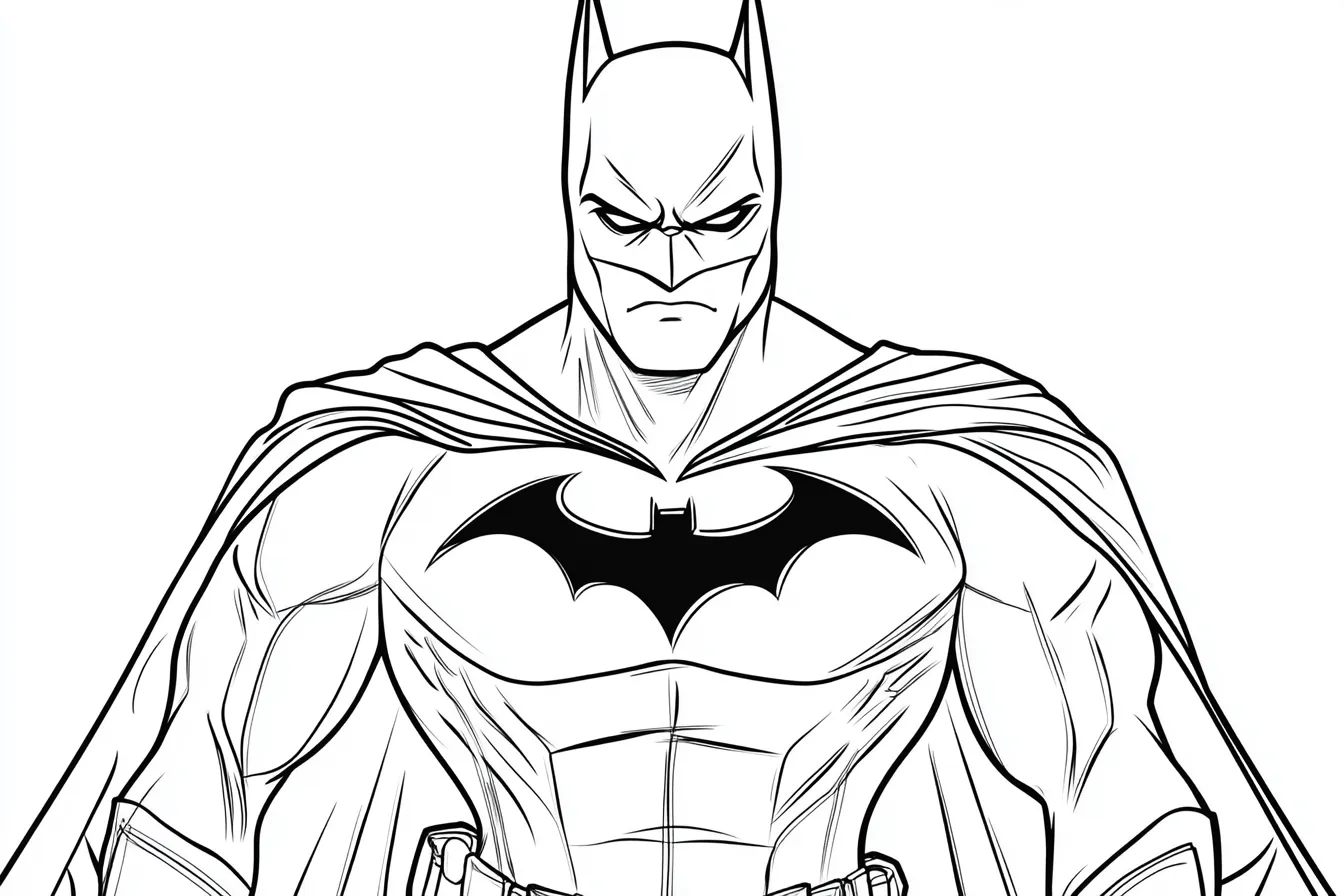 coloriage Batman pour enfant de 6 ans