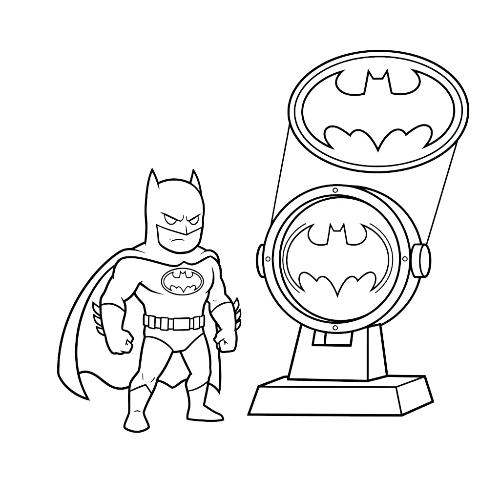 coloriage Batman a imprimer gratuit