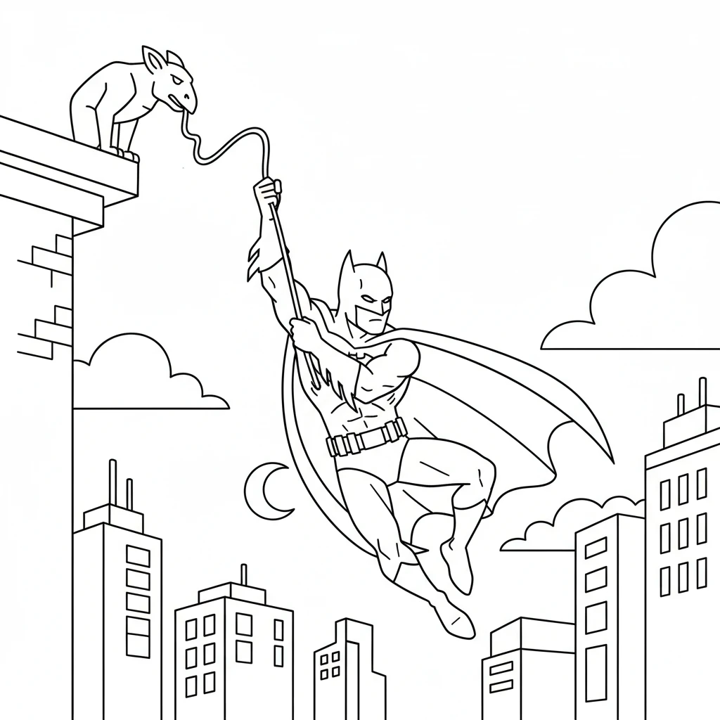coloriage Batman pour enfant de 2 ans 1