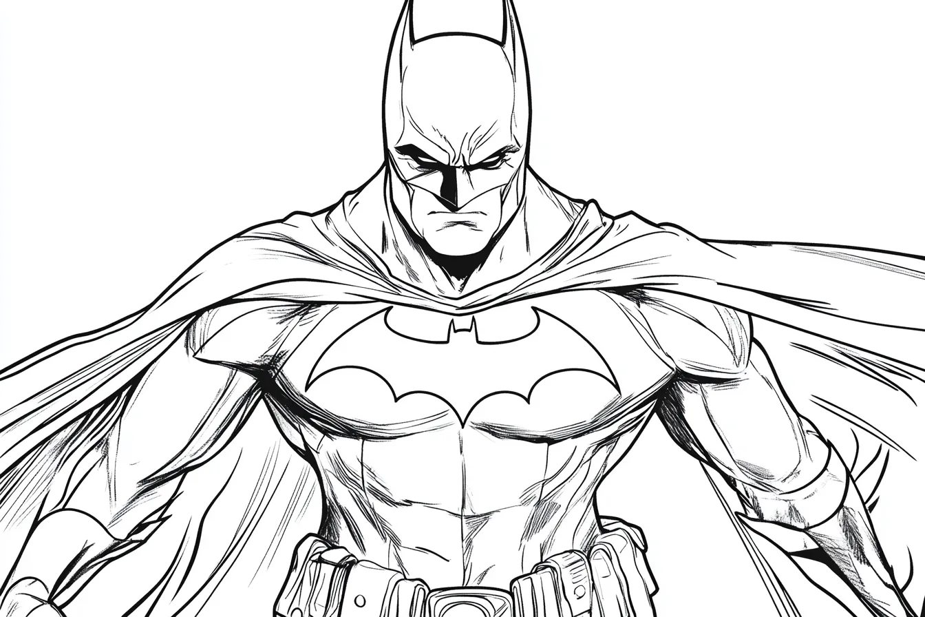 imprimer coloriage Batman gratuit