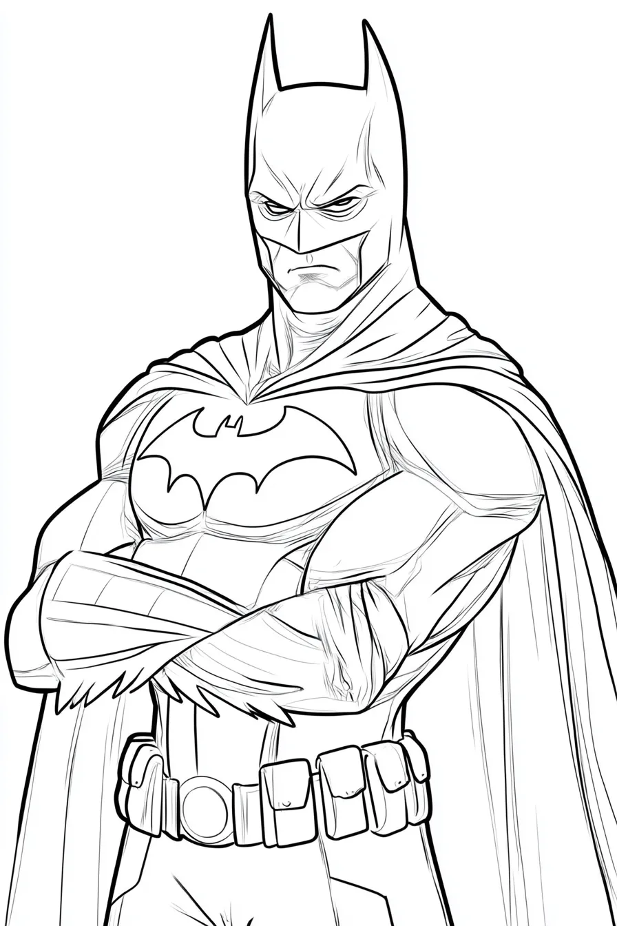 coloriage Batman gratuit à imprimer