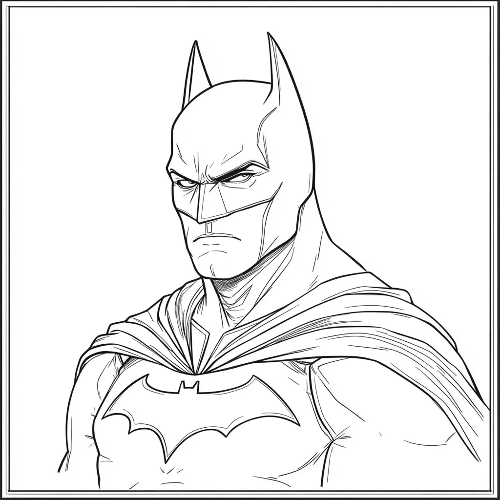 coloriage Batman pour bebe a imprimer