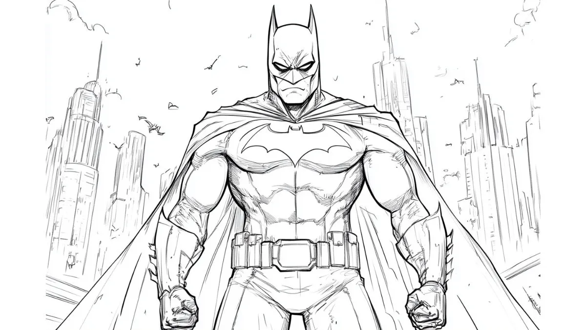 imprimer coloriage Batman pour enfant