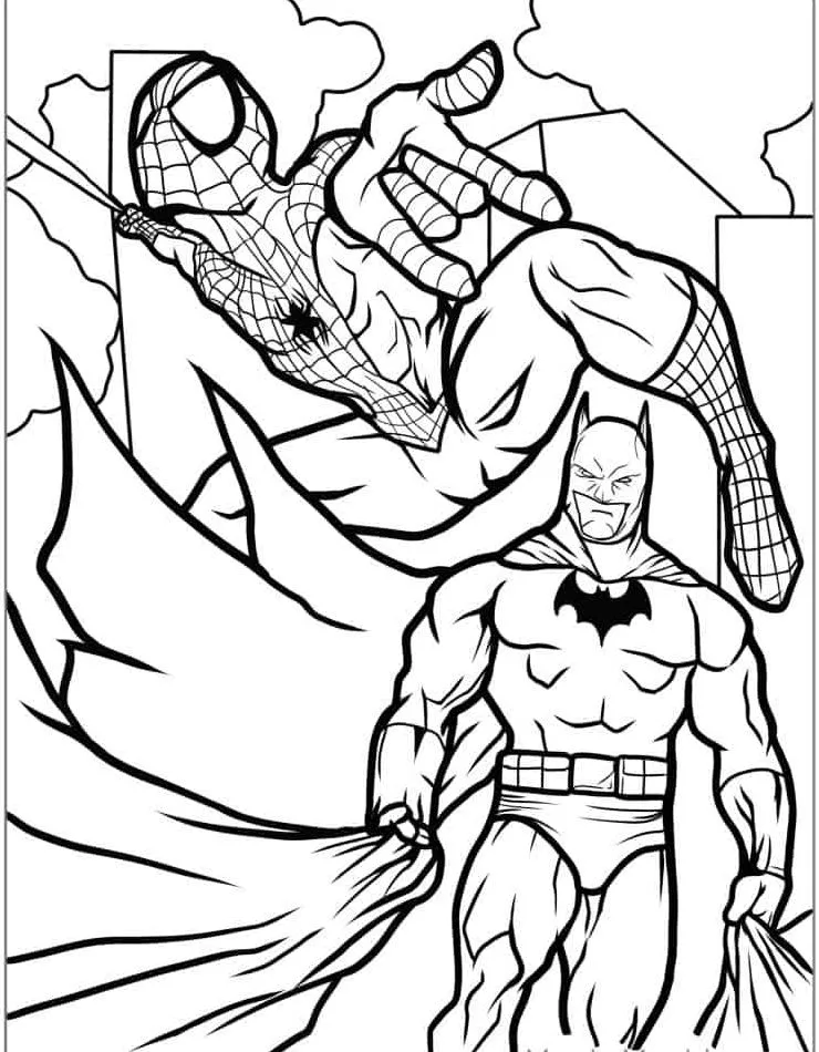 image pour coloriage Batman enfant