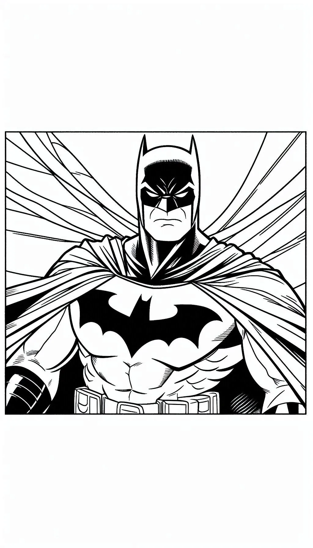 coloriage Batman gratuit à imprimer 1