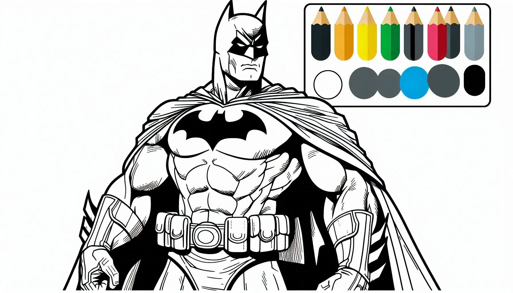 a imprimer coloriage Batman gratuit