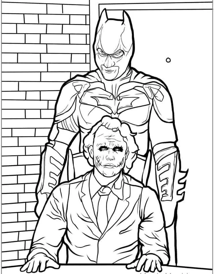 image de coloriage Batman pour enfant