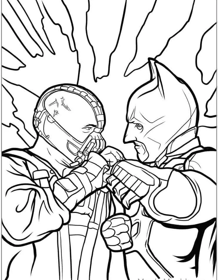 coloriage Batman à imprimer pdf gratuit 1