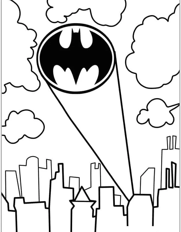 coloriage Batman et apprentissage