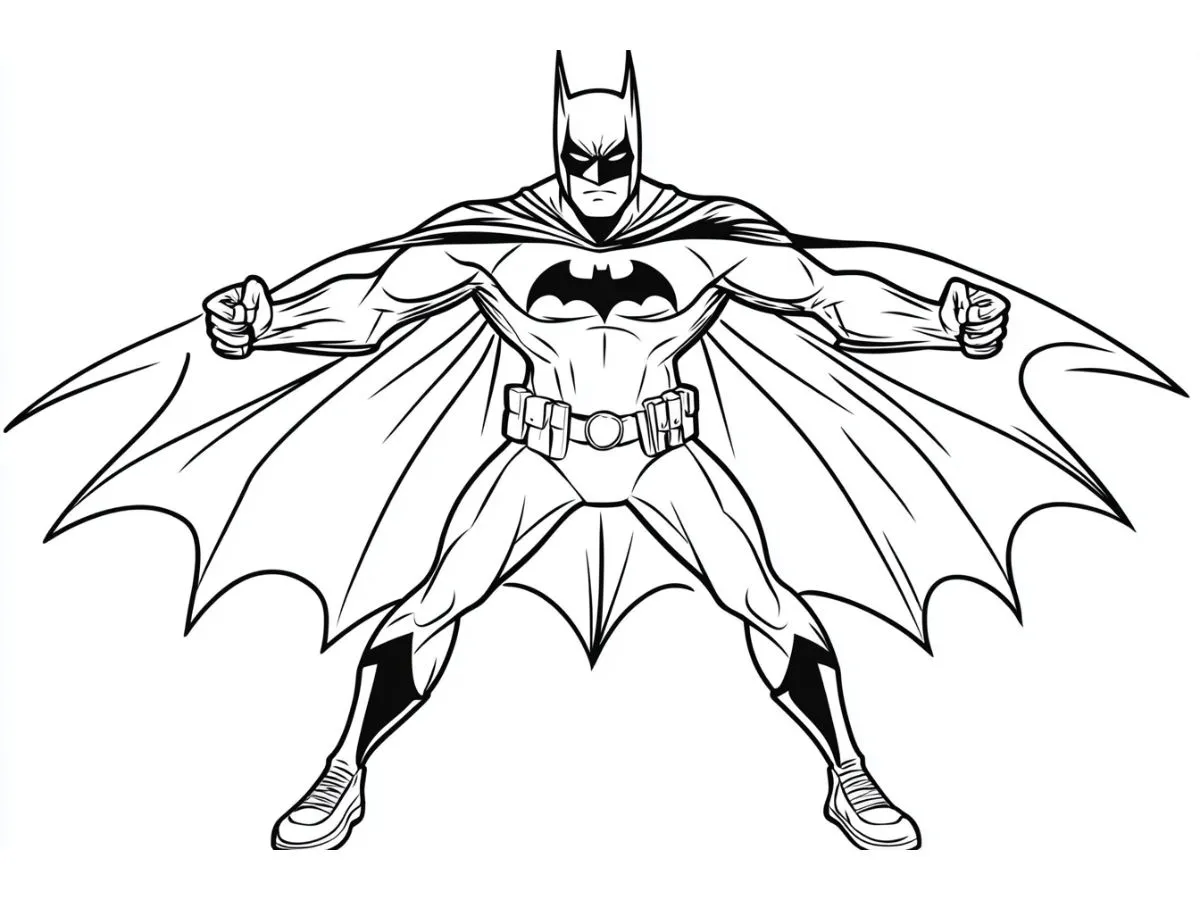 coloriage Batman a colorier en ligne gratuitement