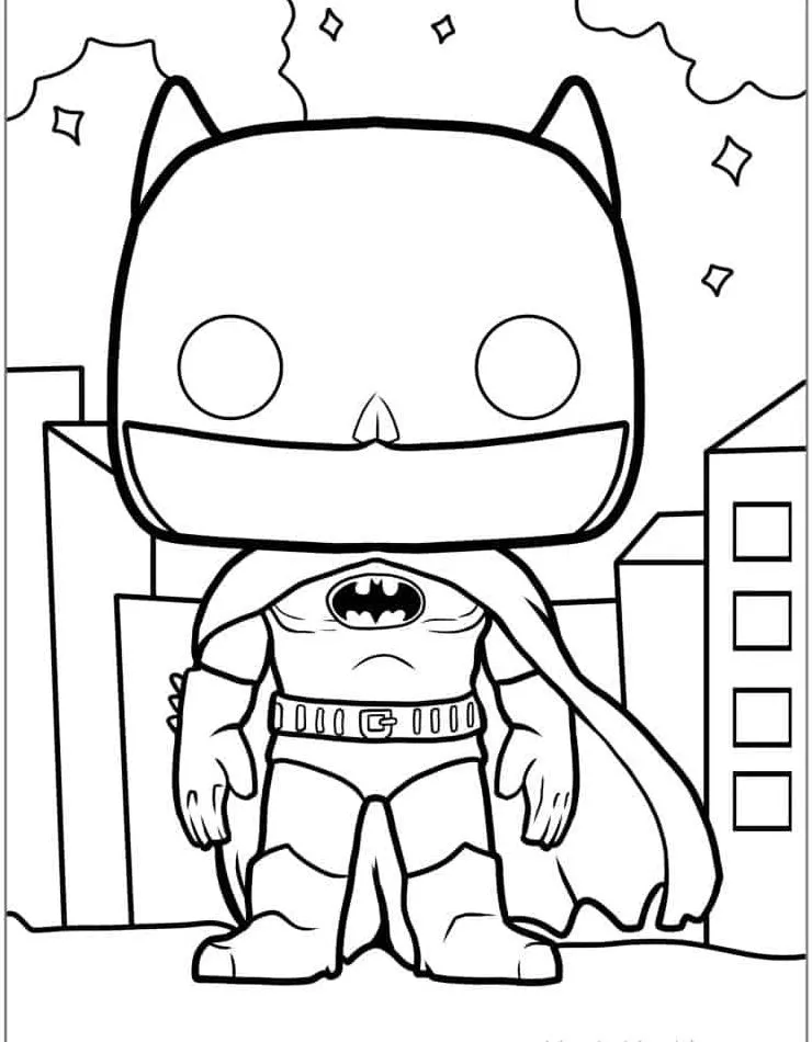 coloriage Batman à imprimer pdf gratuit