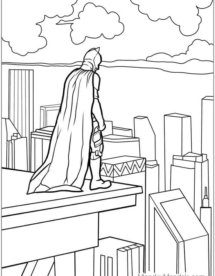 coloriage Batman a dessiner et imprimer