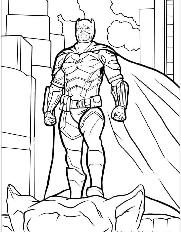 télécharger coloriage Batman gratuit 1