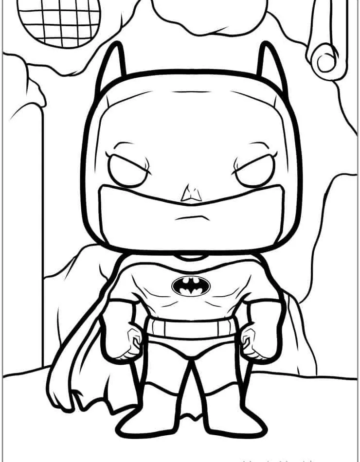 coloriage Batman de pour enfants