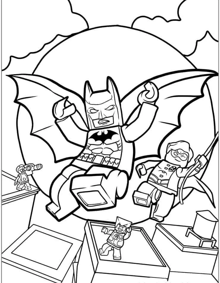 coloriage Batman a colorier en ligne