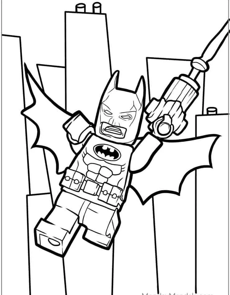 coloriage Batman à imprimer pdf gratuit 2