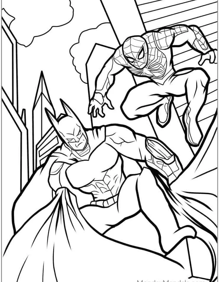 coloriage Batman pour enfants à télécharger 1