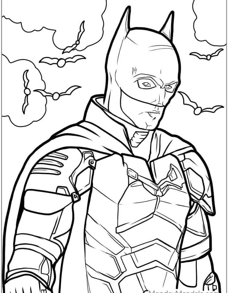 coloriage Batman pour enfant de 10 ans 1