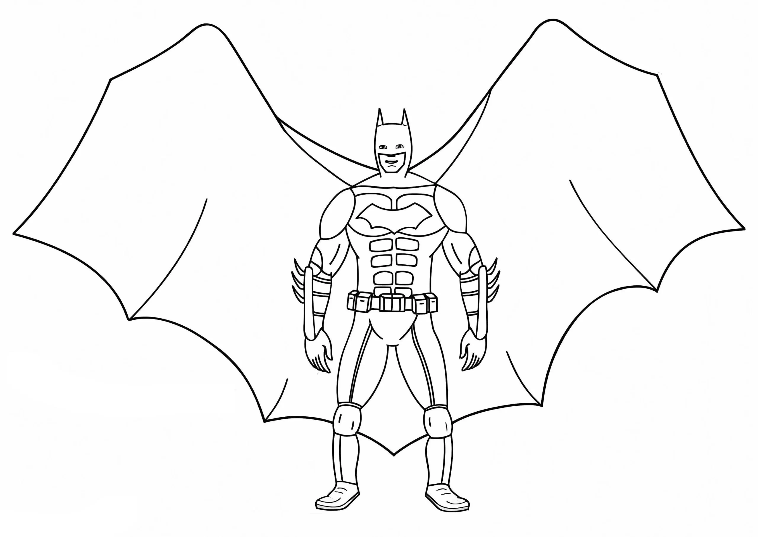 coloriage Batman pour enfants à imprimer