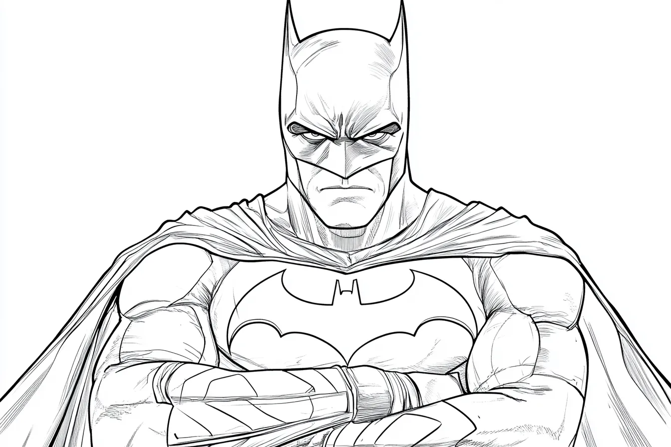 coloriage Batman pour enfant de 2 ans