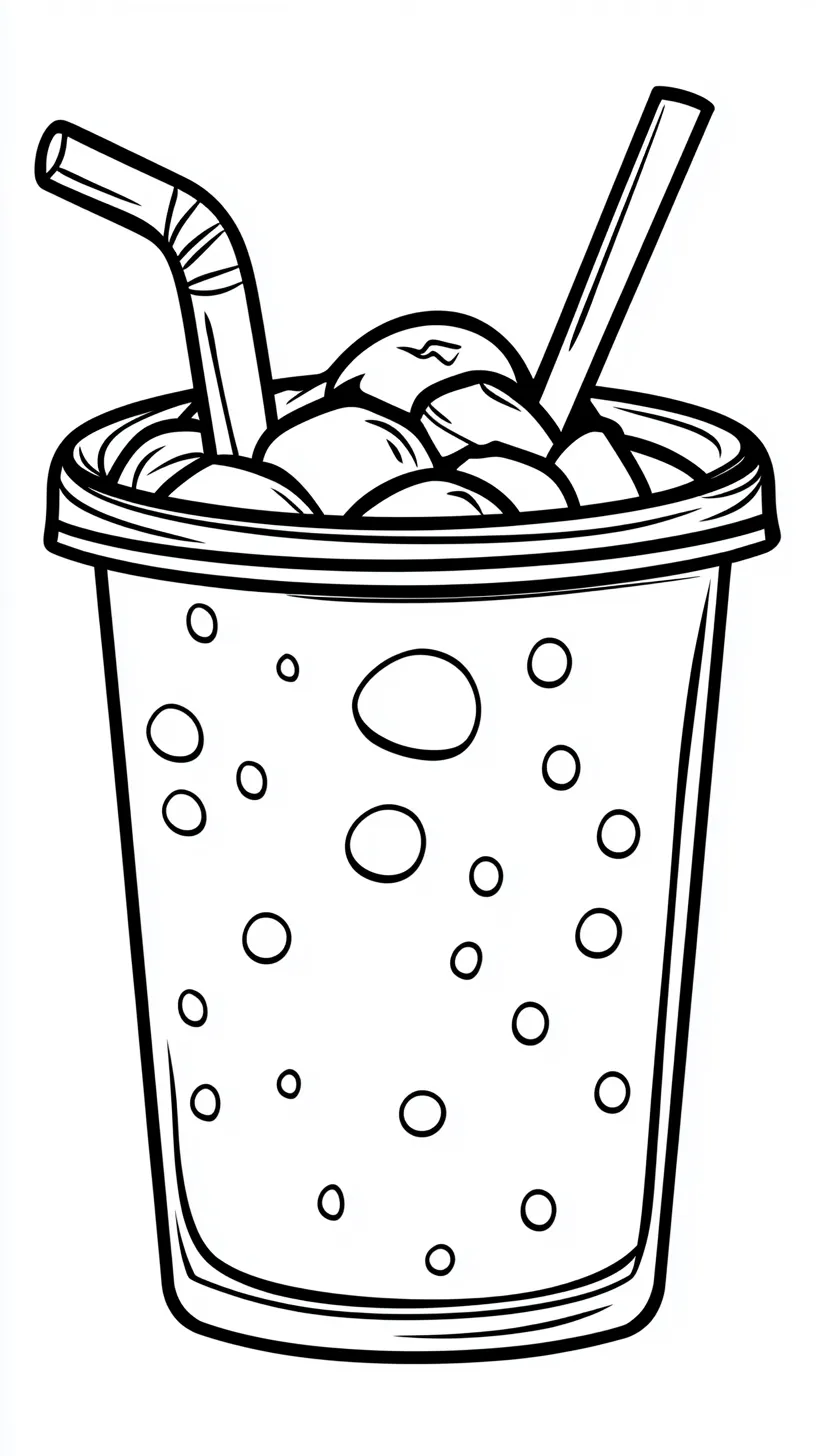 a imprimer coloriage Bubble Tea gratuit