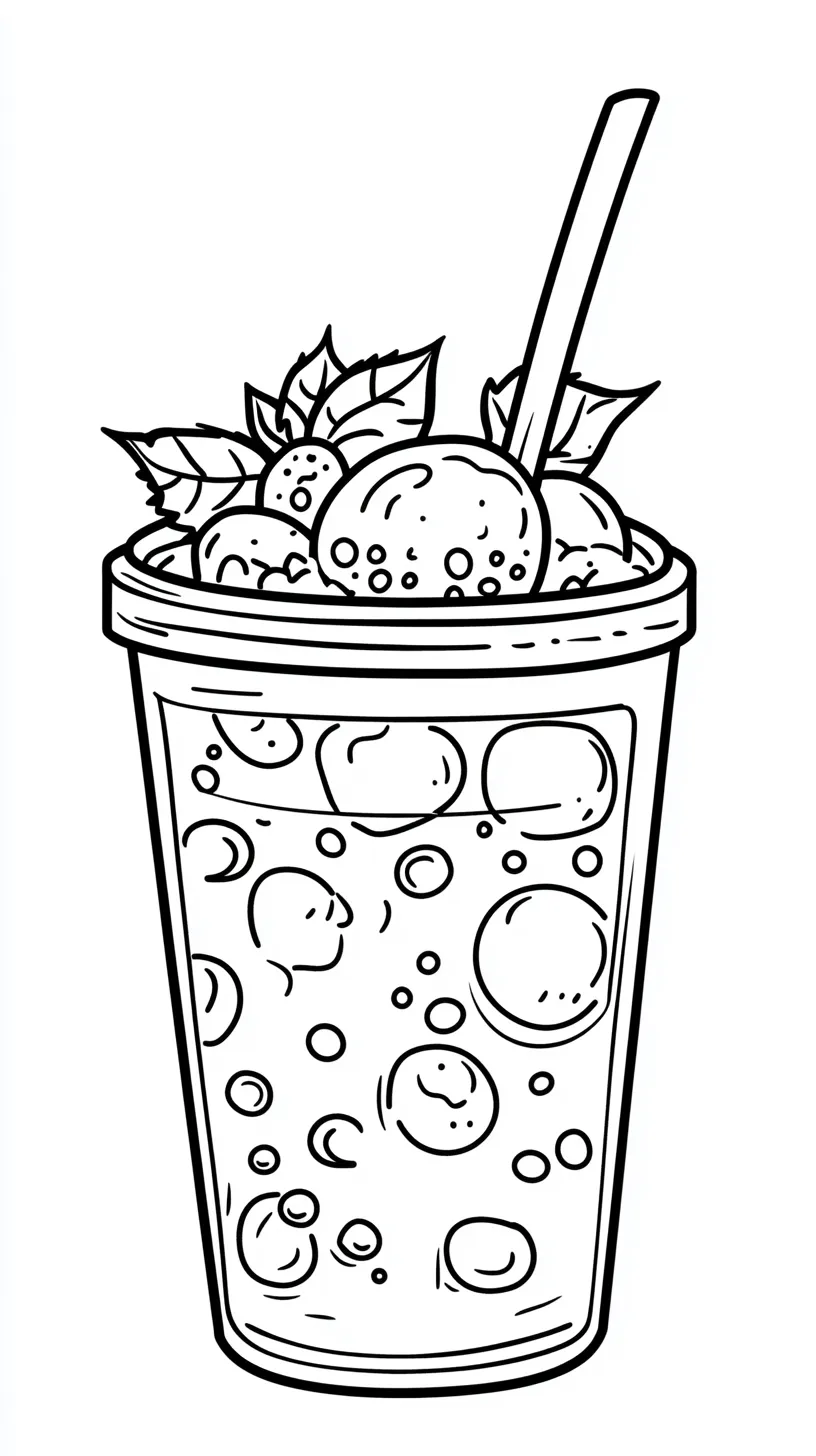 coloriage Bubble Tea en ligne