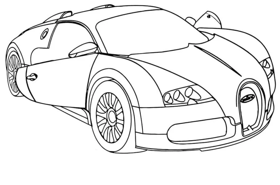 coloriage Bugatti en ligne 2