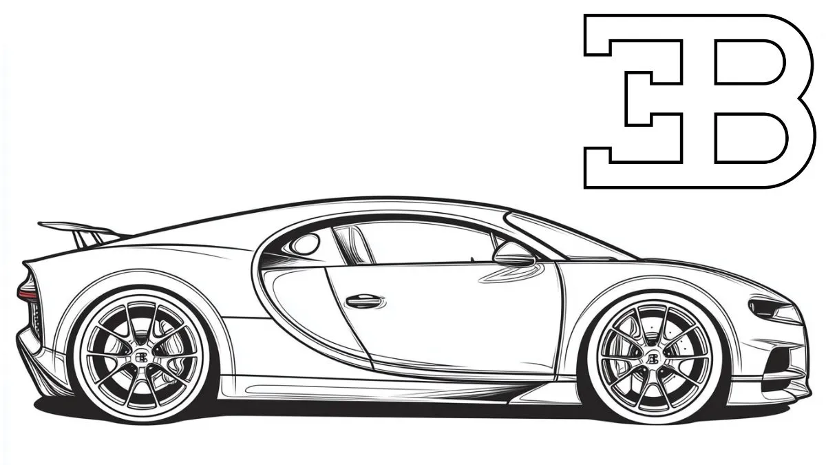 coloriage Bugatti à imprimer pdf gratuit