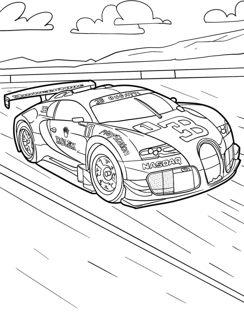 coloriage Bugatti en ligne