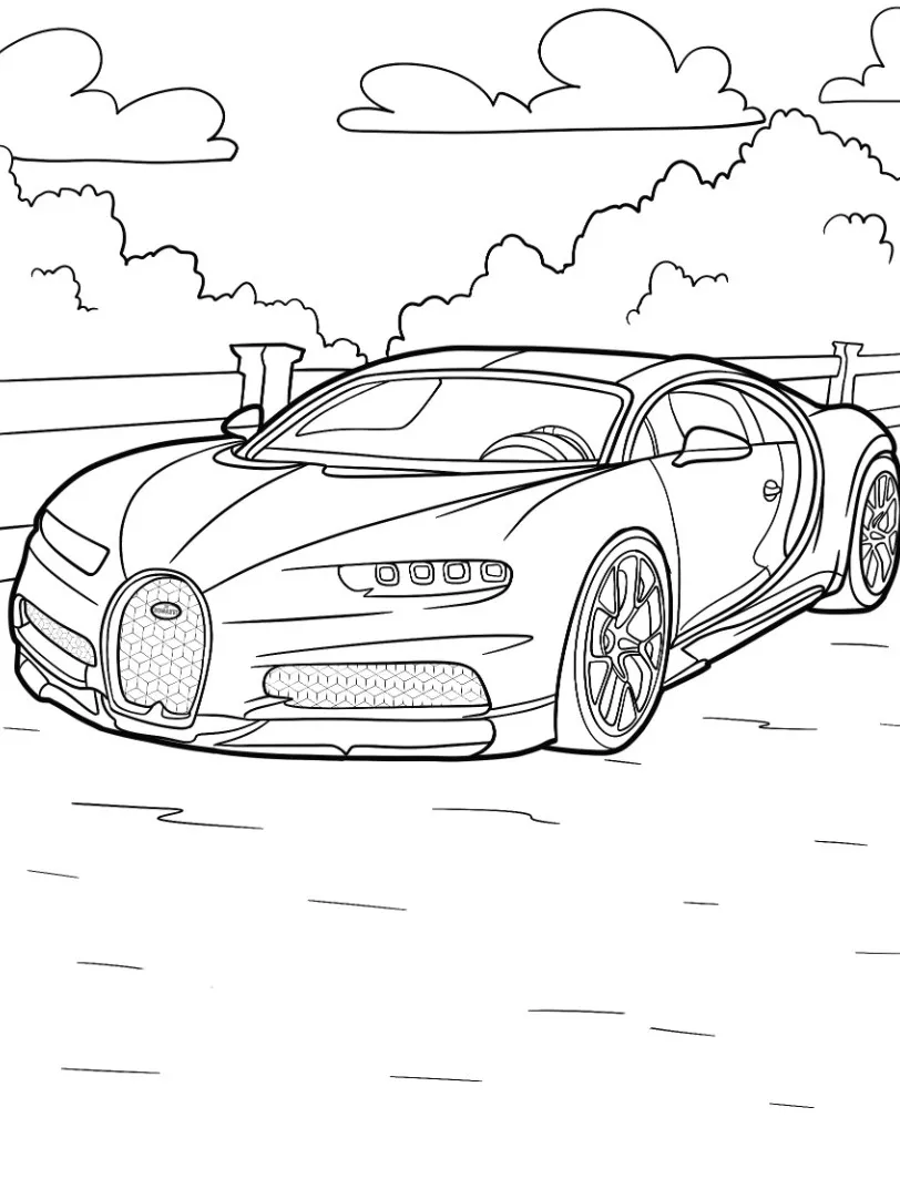 coloriage Bugatti et dessins