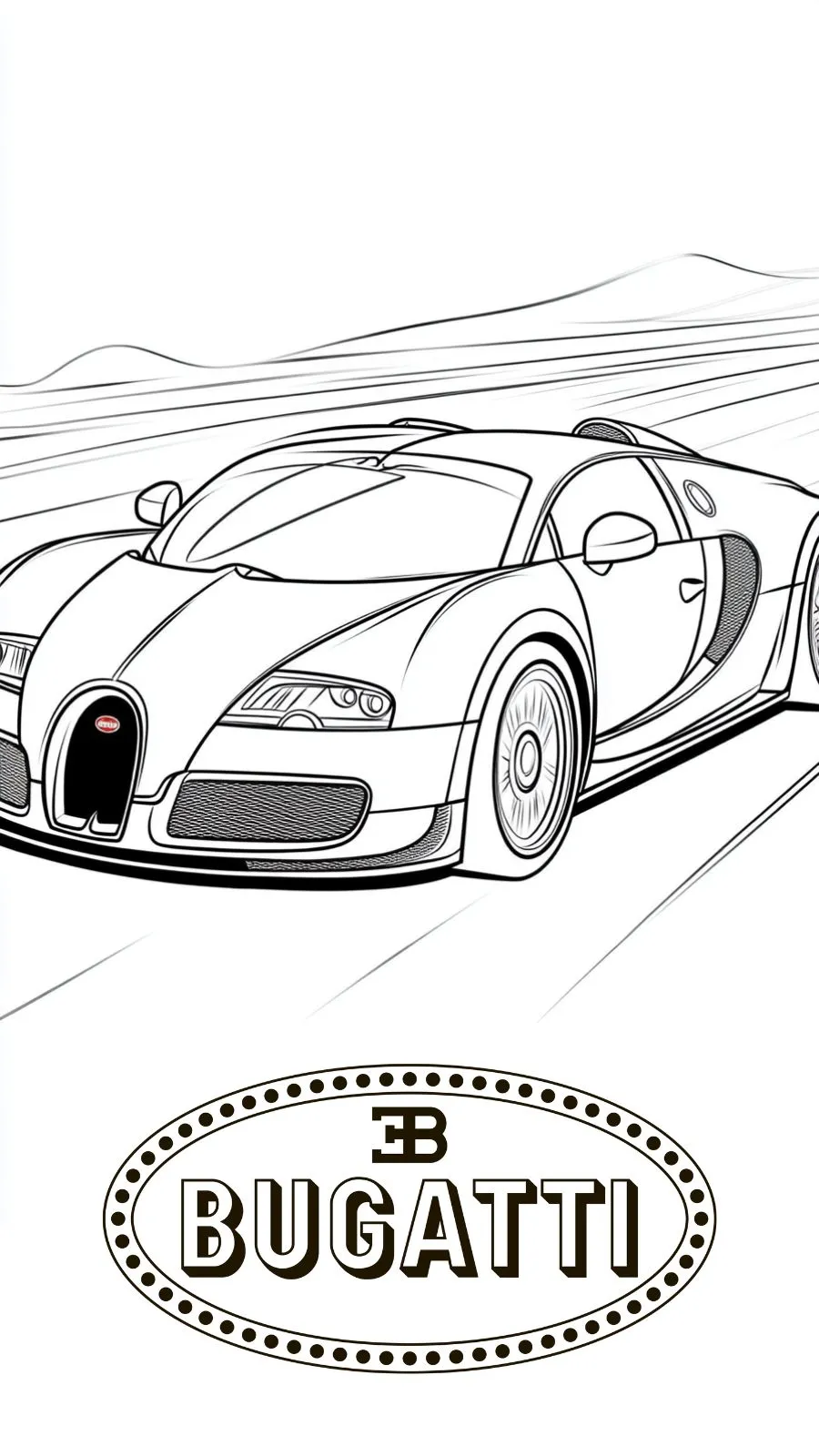 coloriage Bugatti à imprimer pdf