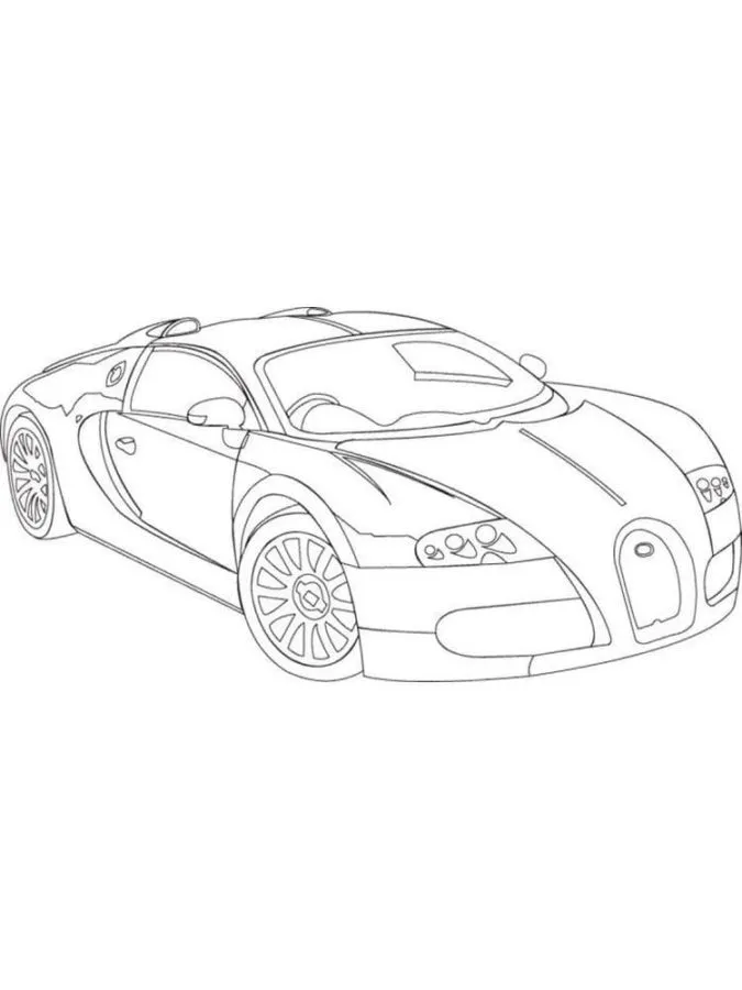 coloriage Bugatti a imprimer