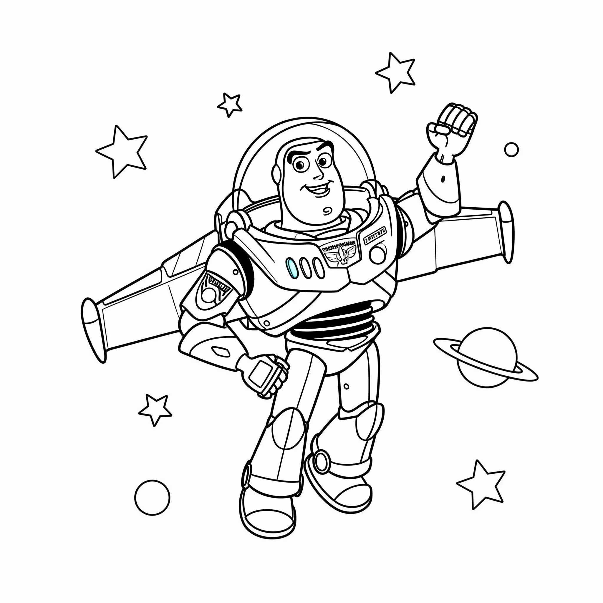 a imprimer coloriage Buzz dans l’espace gratuit