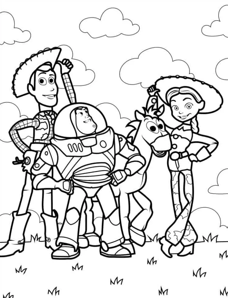 coloriage Buzz l’éclair à imprimer pdf gratuit