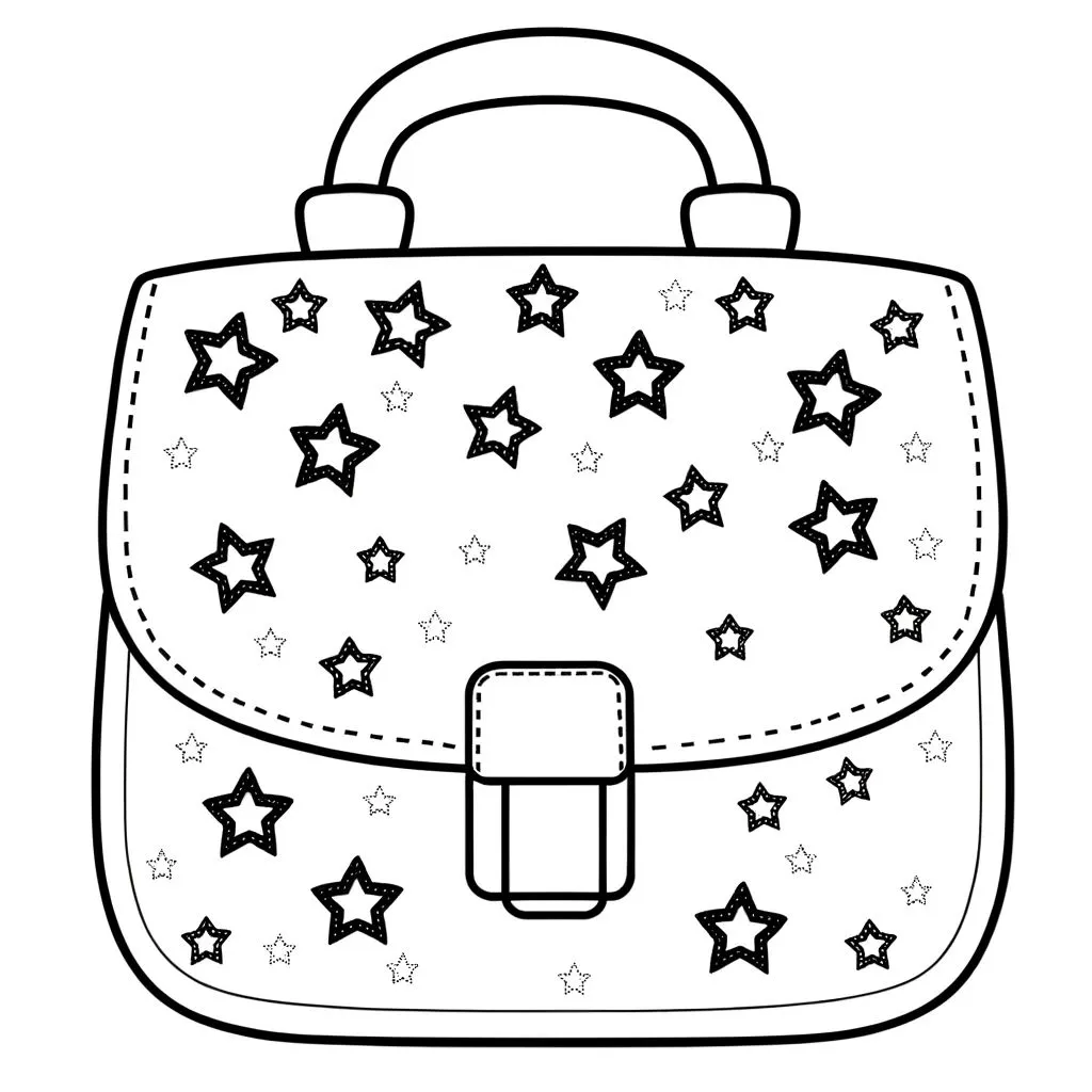 coloriage Cartable pour enfant gratuit