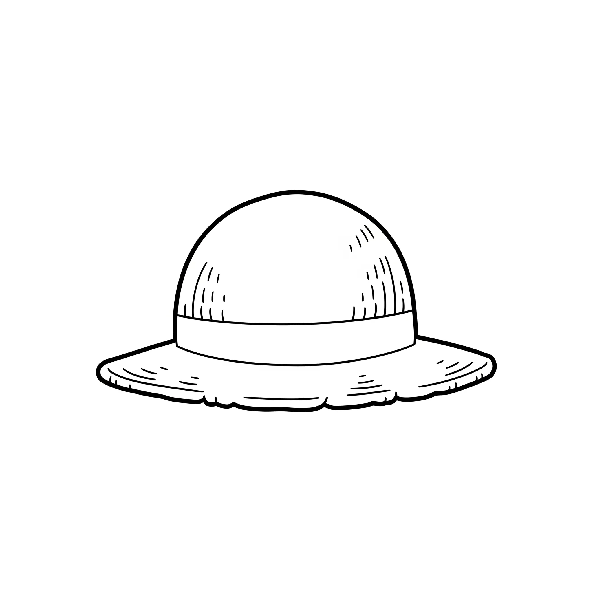 télécharger coloriage Chapeau de paille de Luffy seul gratuit