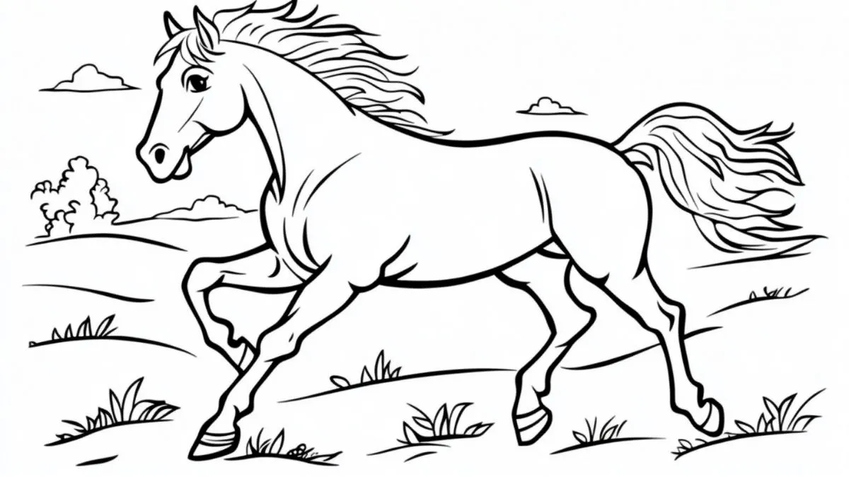 coloriage Cheval a telecharger