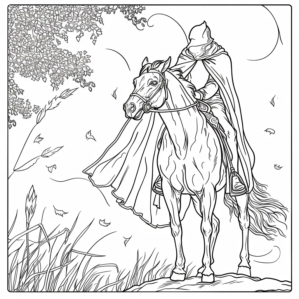 coloriage Cheval et dessin a imprimer