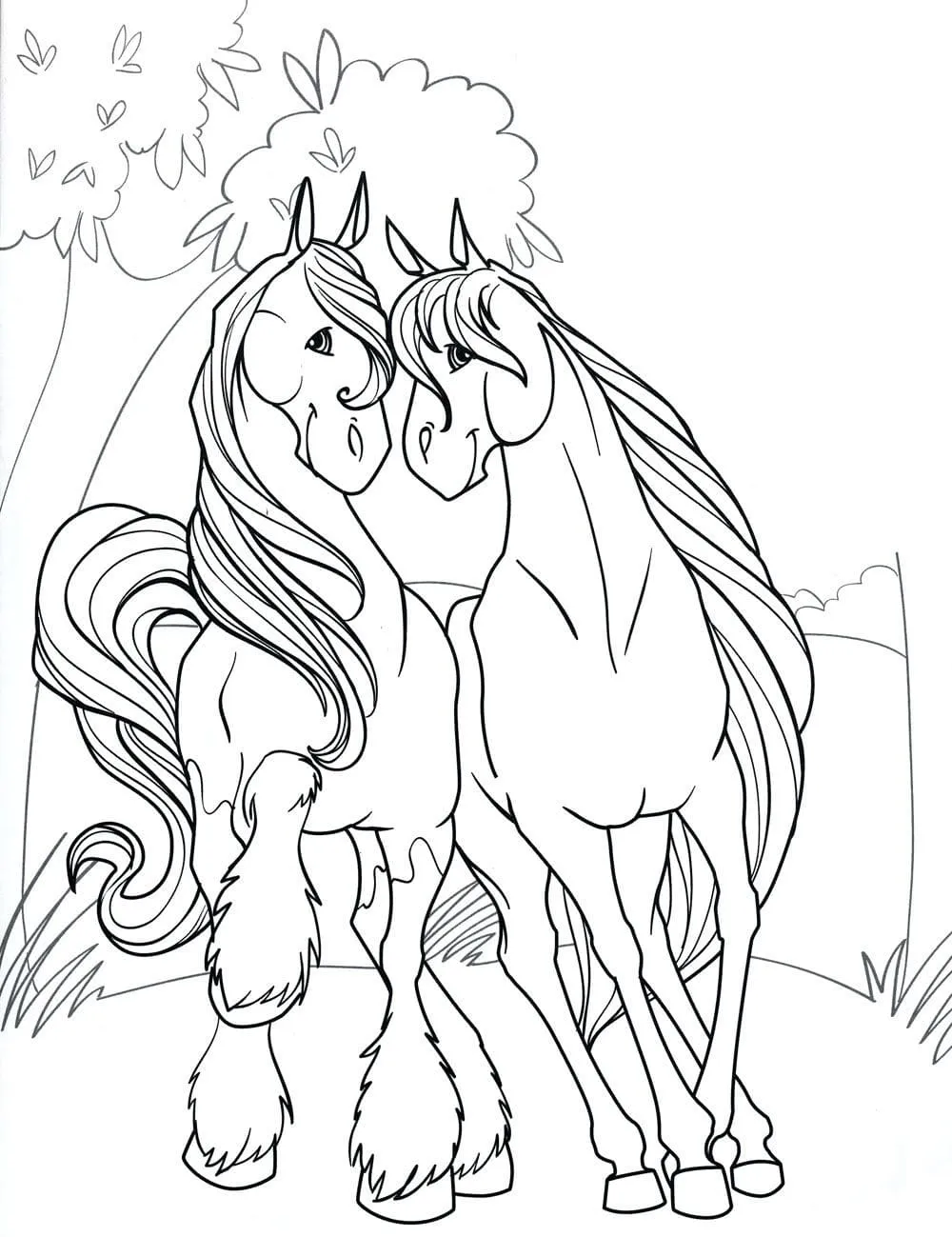 coloriage Chevaux gratuit