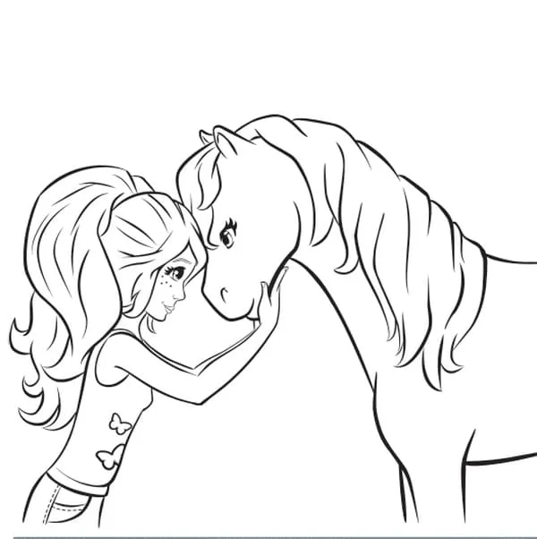 image pour coloriage Chevaux enfant