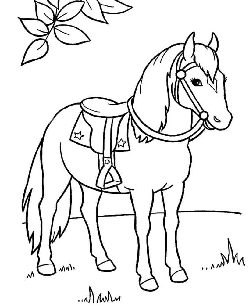 coloriage Chevaux pour enfants