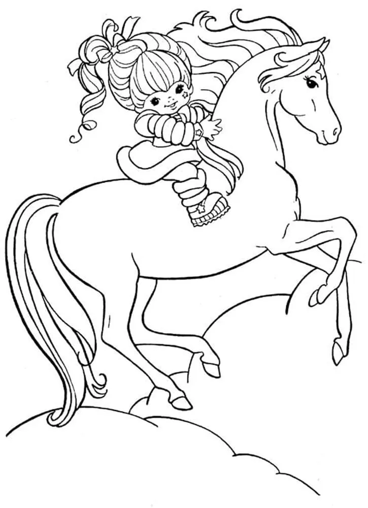 coloriage Chevaux pour enfant de 10 ans