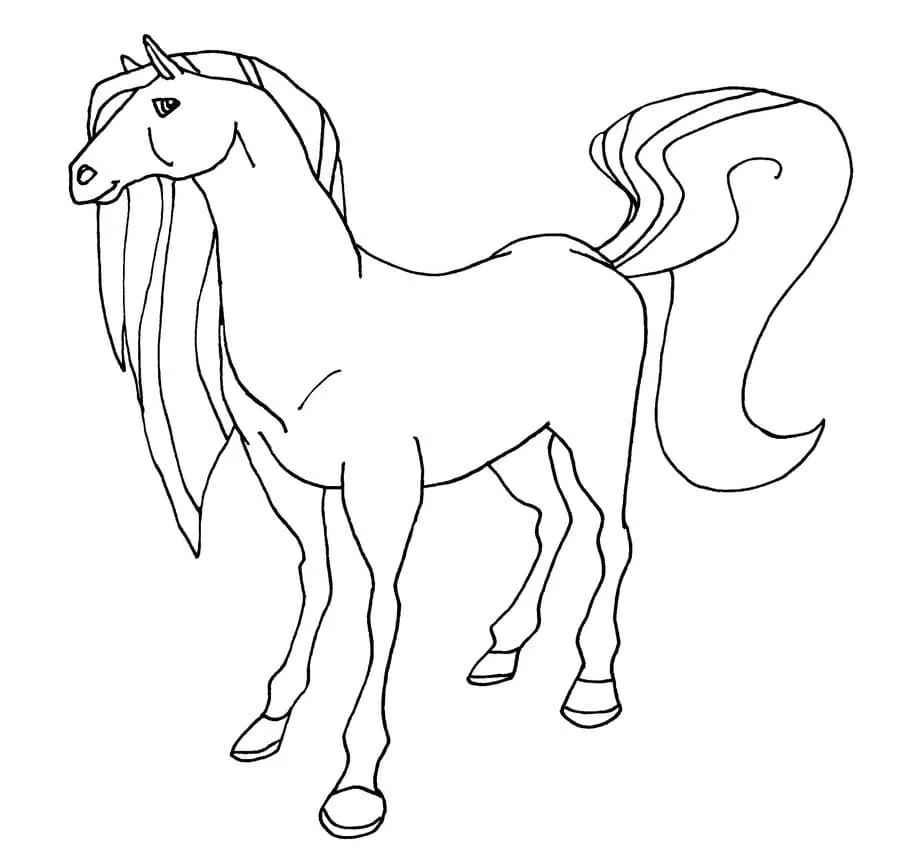 coloriage Chevaux gratuit a imprimer