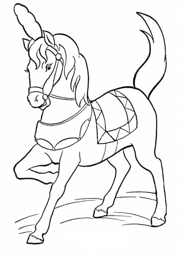 coloriage Chevaux pour enfants a imprimer gratuit