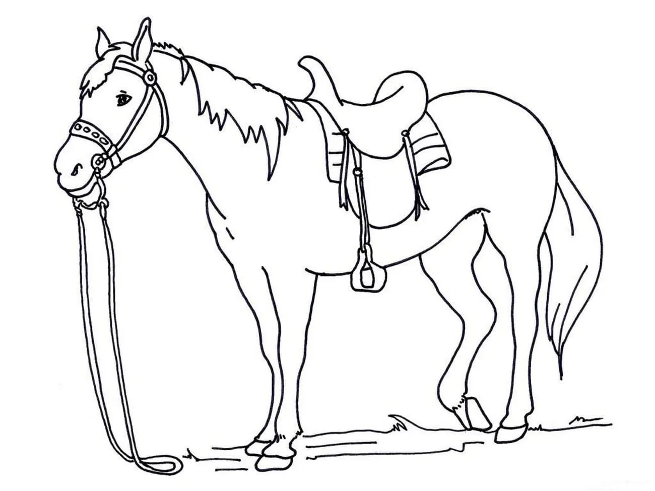 coloriage Chevaux pour enfant