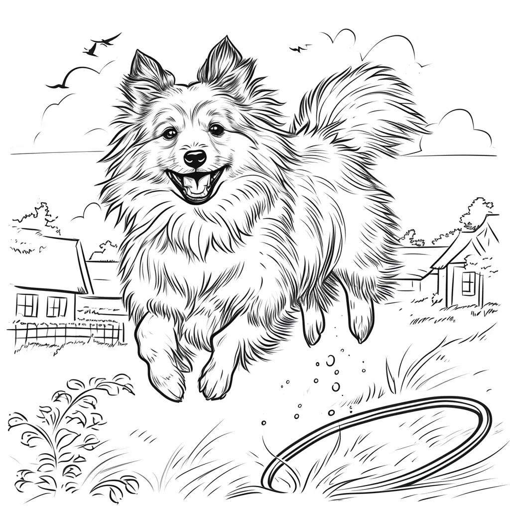 coloriage Chien à imprimer pdf gratuit 4